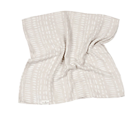 LUXE MUSLIN SWADDLE - GREY MUDCLOTH