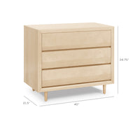 NIFTY 3-DRAWER ASSEMBLED DRESSER - COLOR OPTIONS