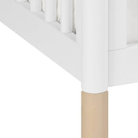GELATO 4-IN-1 CONVERTIBLE CRIB WITH TODDLER BED CONVERSION KIT - WHITE