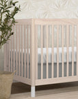 GELATO 4-IN-1 CONVERTIBLE CRIB WITH TODDLER BED CONVERSION KIT - WASHED NATURAL