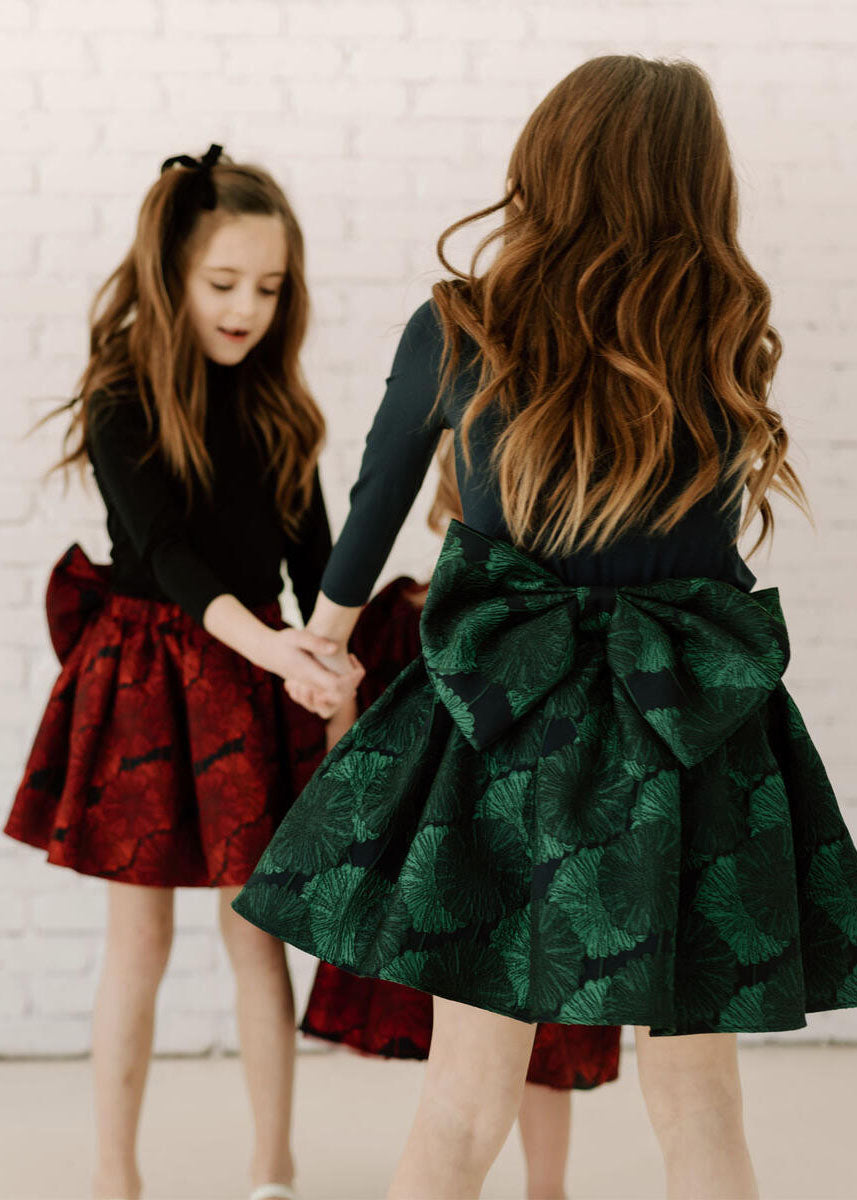 JACQUARD BALLOON SKIRT