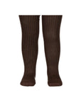 KNIT RIB TIGHTS - DARK MOUSE