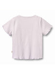 IRENE POINTELLE TEE - PURPLE