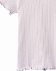 IRENE POINTELLE TEE - PURPLE