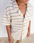 KNIT PIQUE PANAMA SHIRT