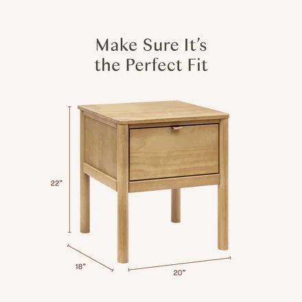 BONDI ASSEMBLED NIGHTSTAND - NATURAL WALNUT