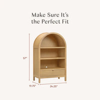 BONDI ASSEMBLED BOOKCASE - HONEY