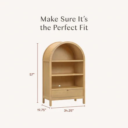 BONDI ASSEMBLED BOOKCASE - HONEY