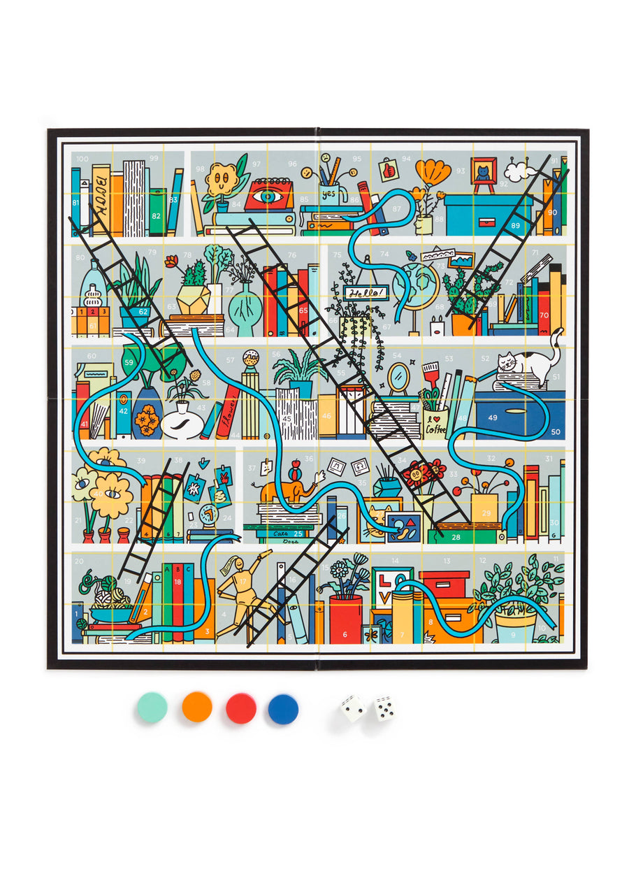 Books and Ladders Classic Board Game