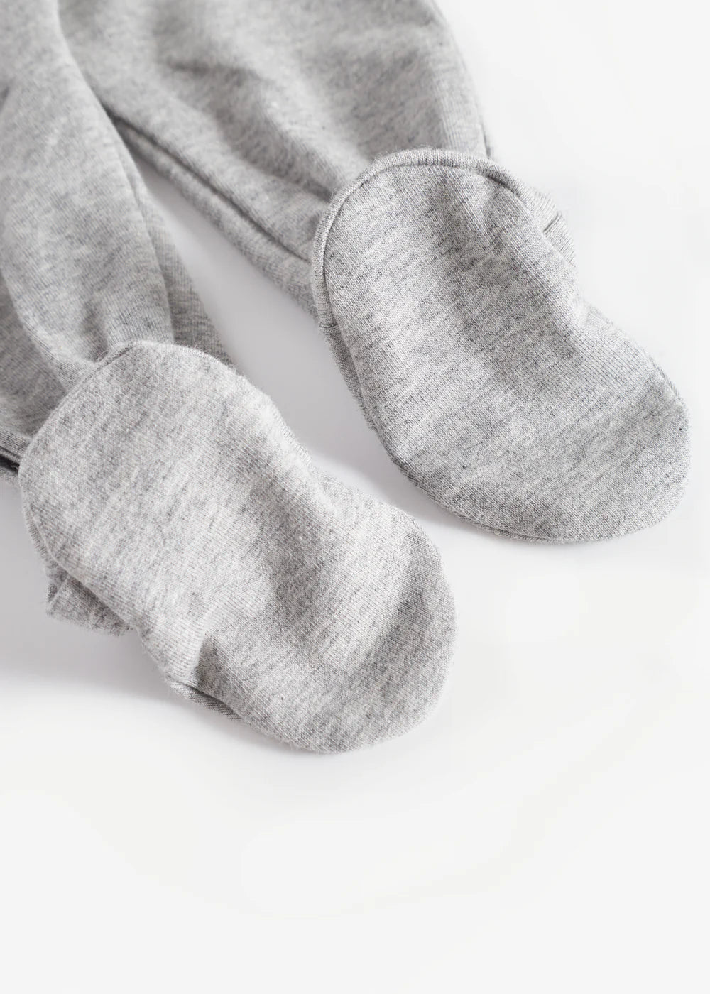 Gray socks on a white background