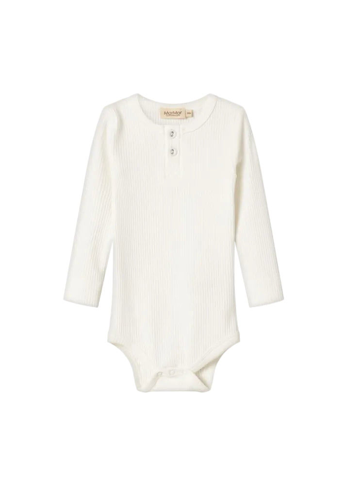 BODY BUTTON ONESIE - GENTLY WHITE