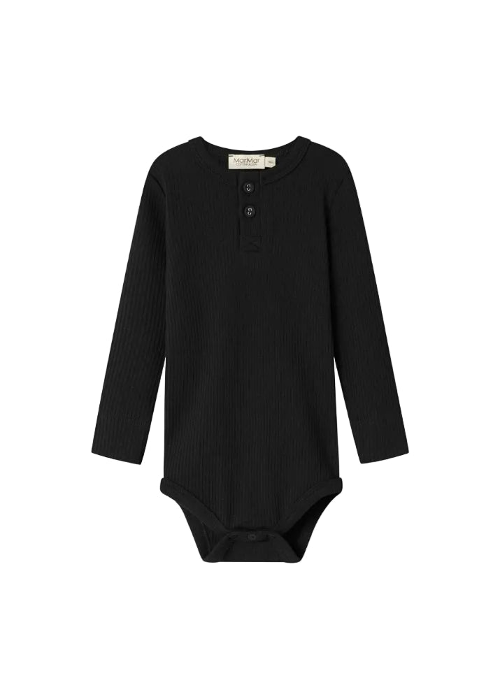 BODY BUTTON ONESIE - BLACK