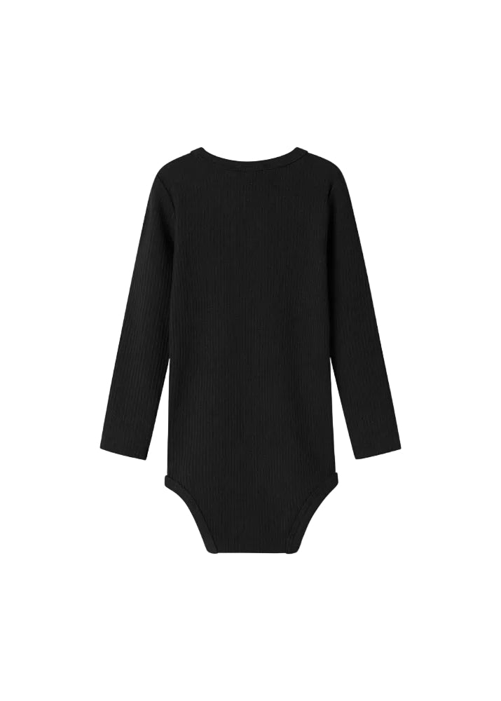BODY BUTTON ONESIE - BLACK