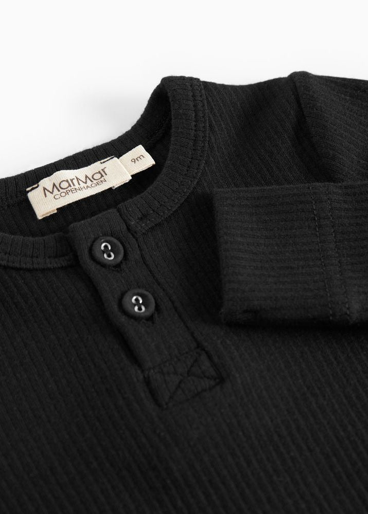 BODY BUTTON ONESIE - BLACK