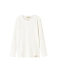 RIB MODAL TEE - GENTLY WHITE