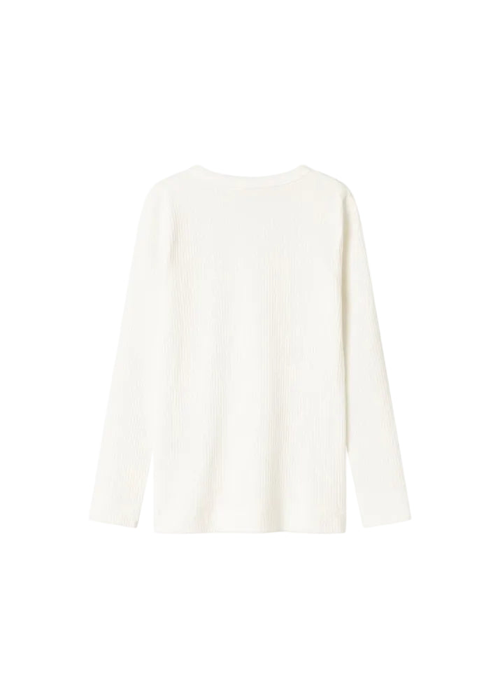 RIB MODAL TEE - GENTLY WHITE