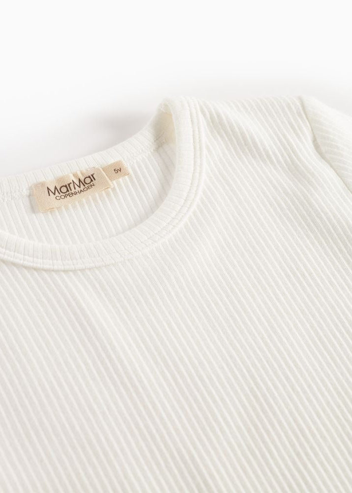 RIB MODAL TEE - GENTLY WHITE