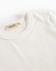 RIB MODAL TEE - GENTLY WHITE