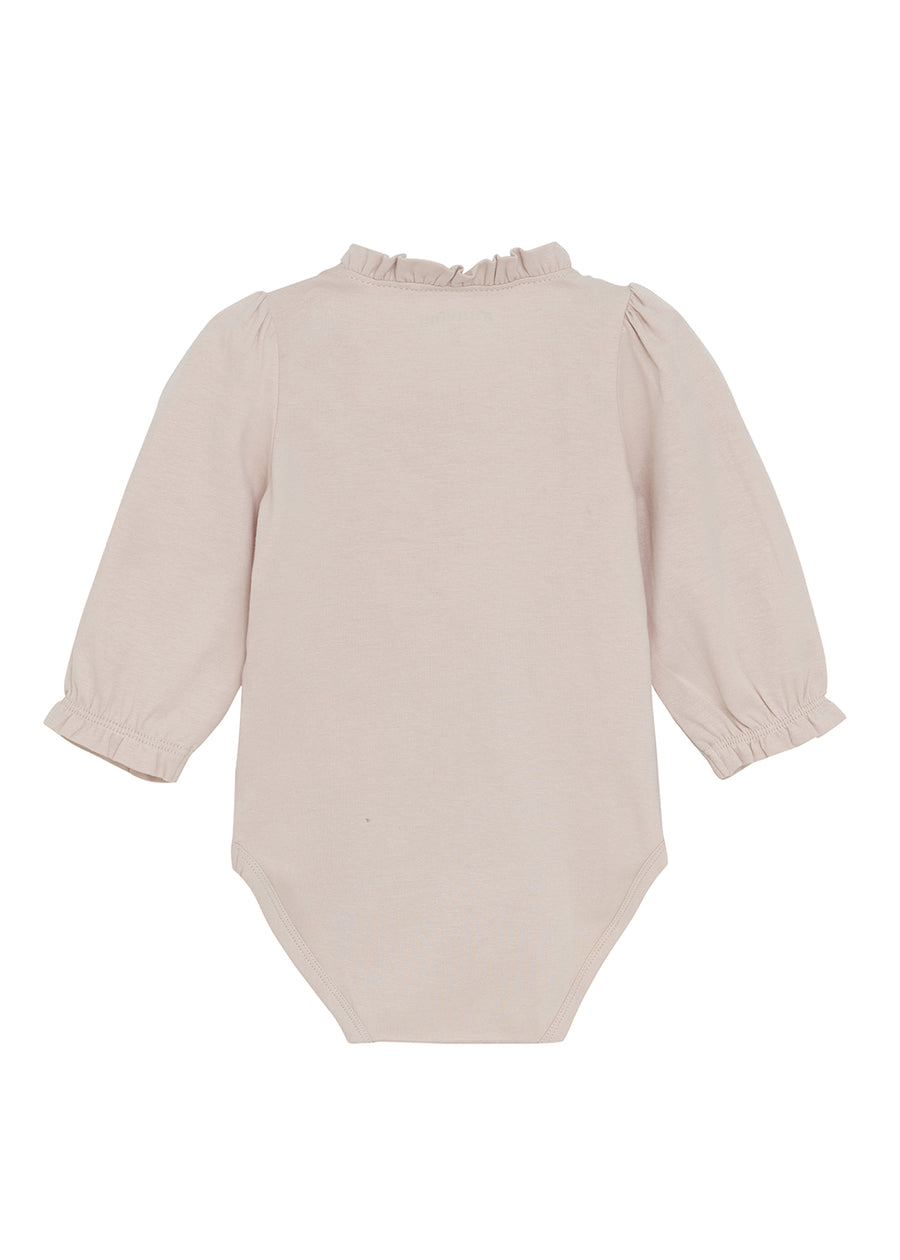 RUFFLE NECK ONESIE