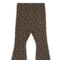 Leopard print pants on a white background