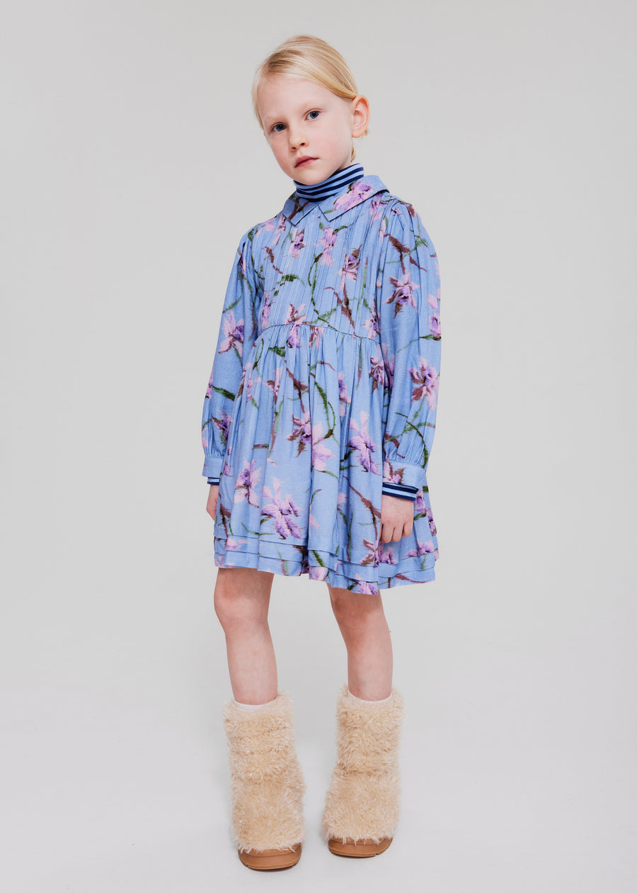 VASSY DRESS - BLUE FLORAL
