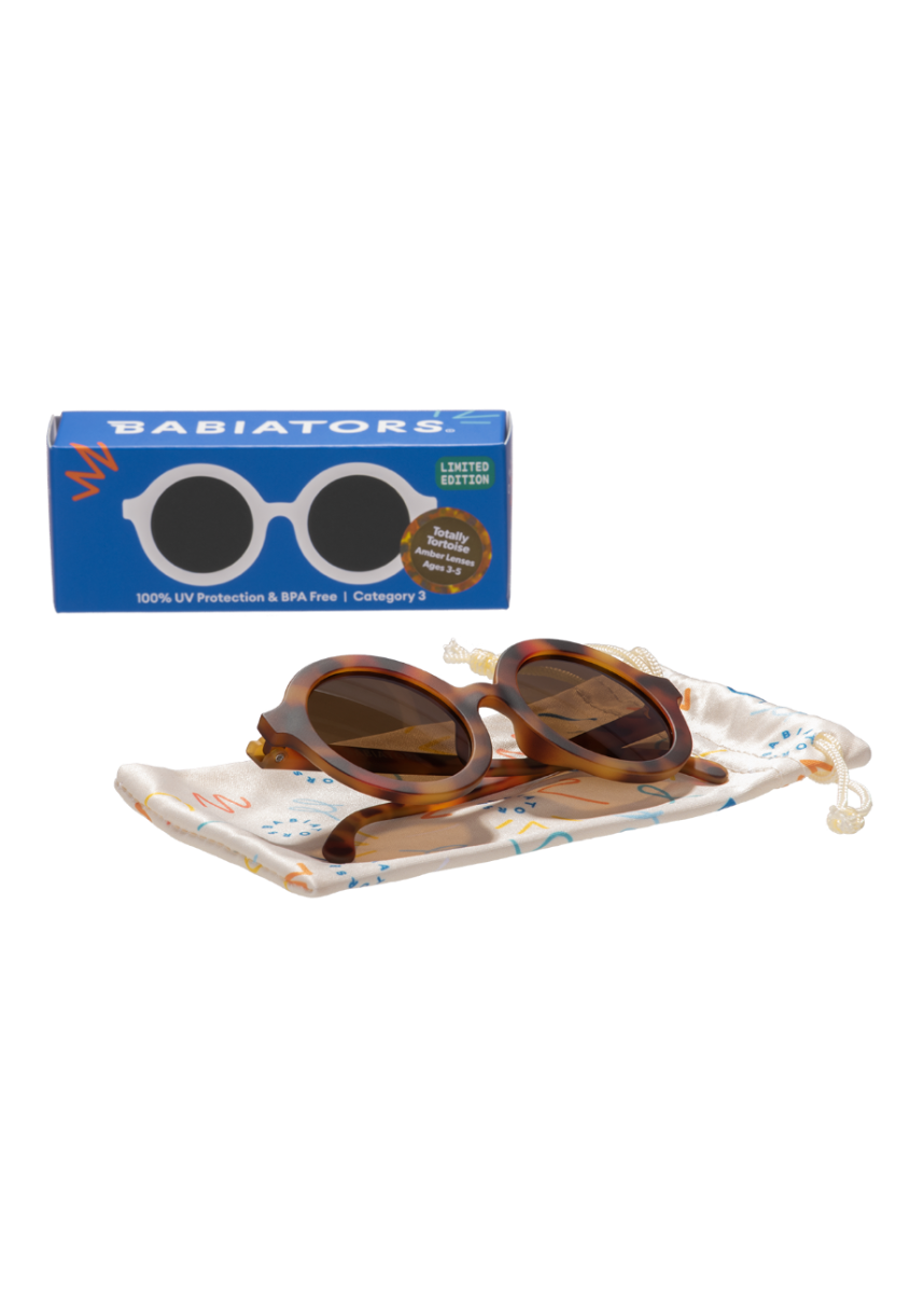 Babiators sunglasses with tortoiseshell frame on a white background