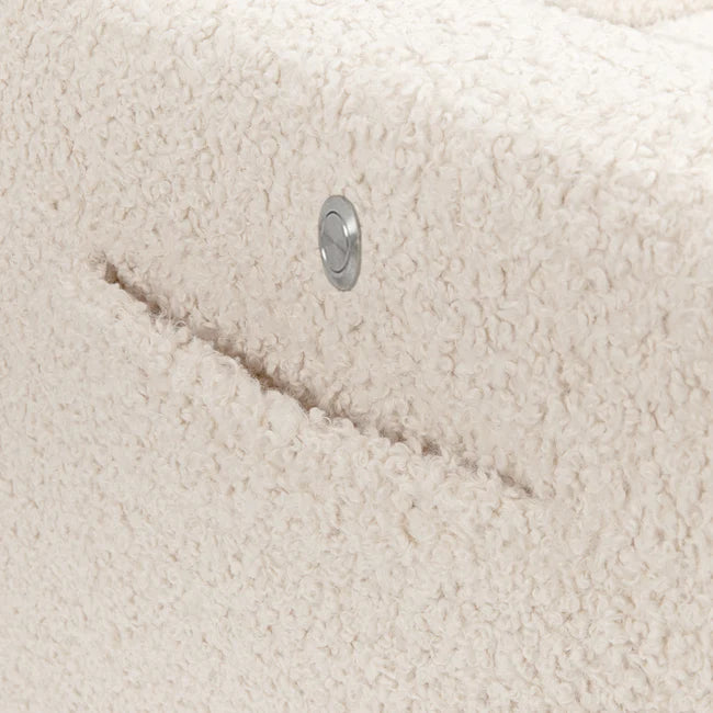 KIWI DELUXE POWER RECLINER AND SWIVEL GLIDER with Heat and Massage - ALMOND TEDDY LOOP