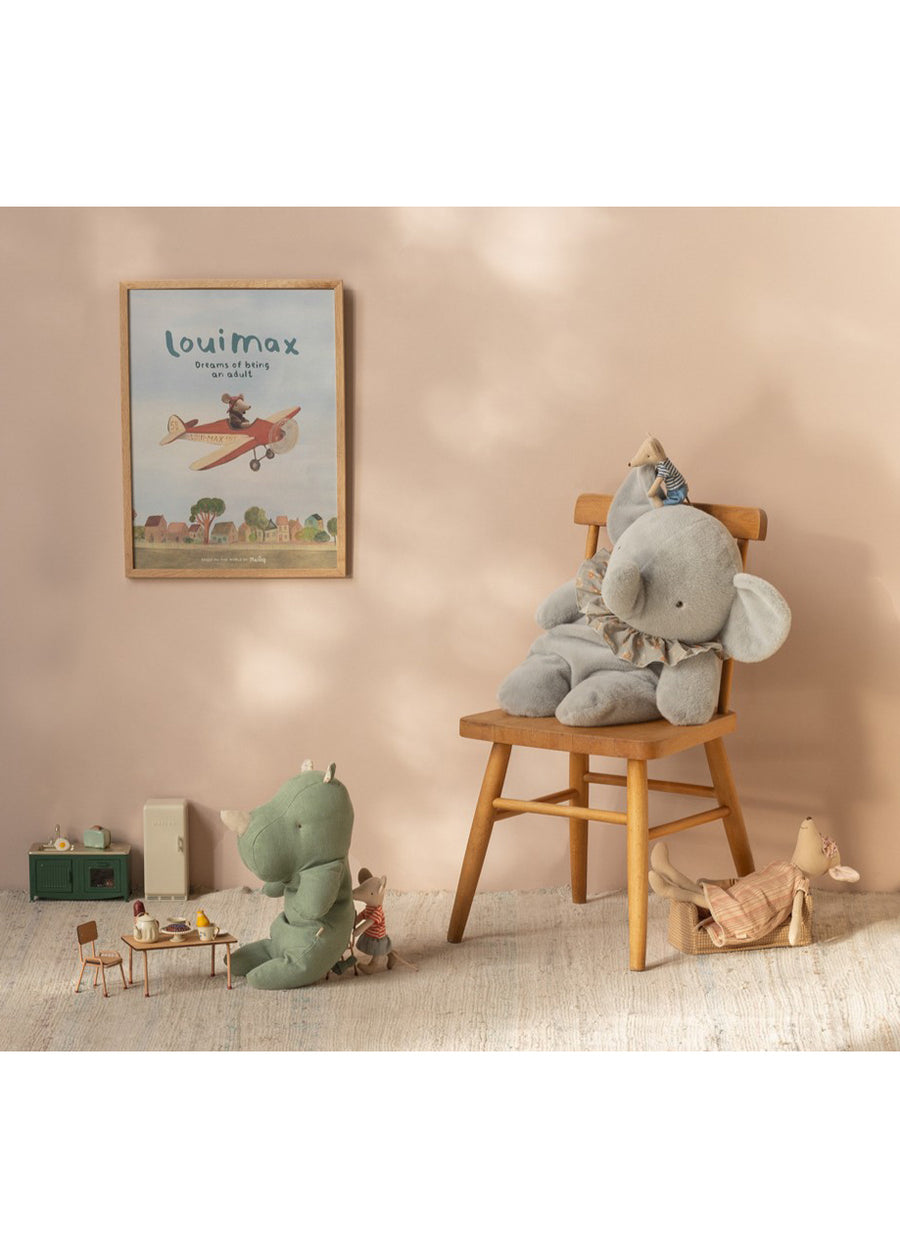 SAFARI FRIENDS - RHINO - MEDIUM - SAGE