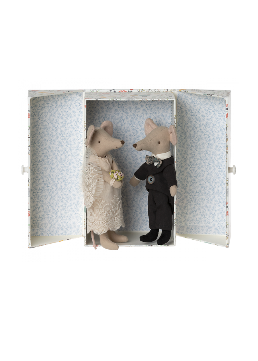 WEDDING MICE COUPLE IN BOX
