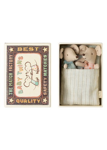 TWINS, BABY MICE IN MATCHBOX