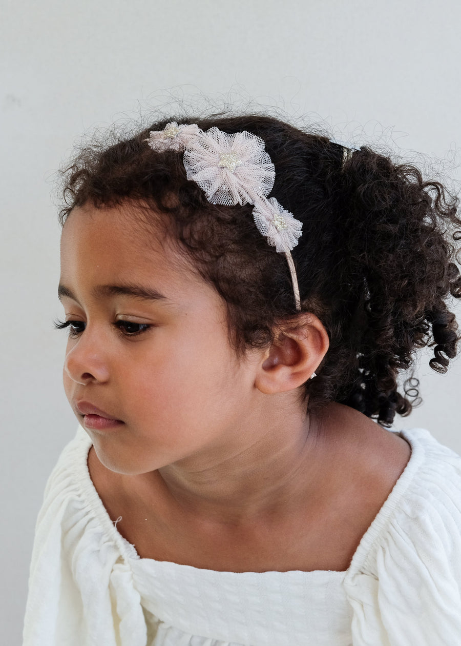 ALICE HEADBAND TULLE ROSETTE