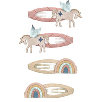 WINGED UNICORN & RAINBOW CLIC CLACS