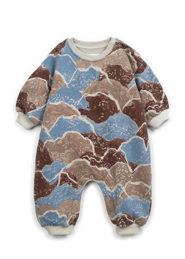 PRINTED TERRY ROMPER