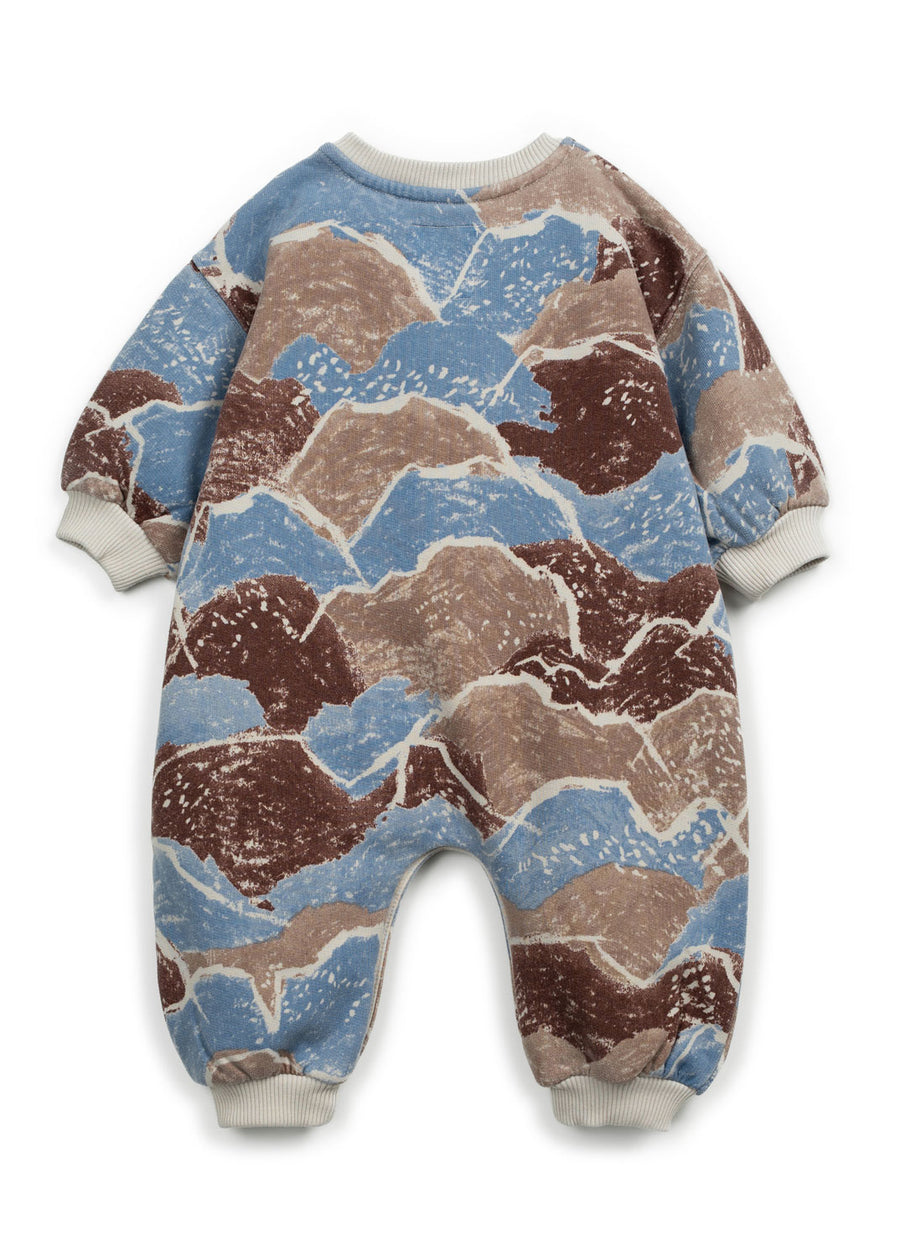 PRINTED TERRY ROMPER