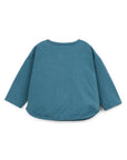ROUND HEM T-SHIRT - CYAN
