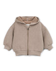 ZIP FLEECE LINED HOODIE