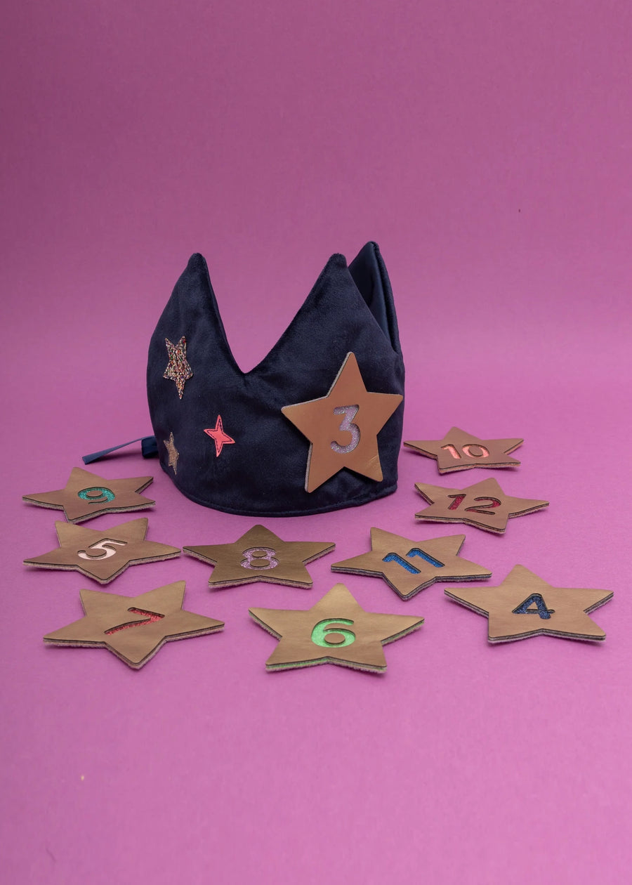 VELVET BIRTHDAY NUMBER CROWN