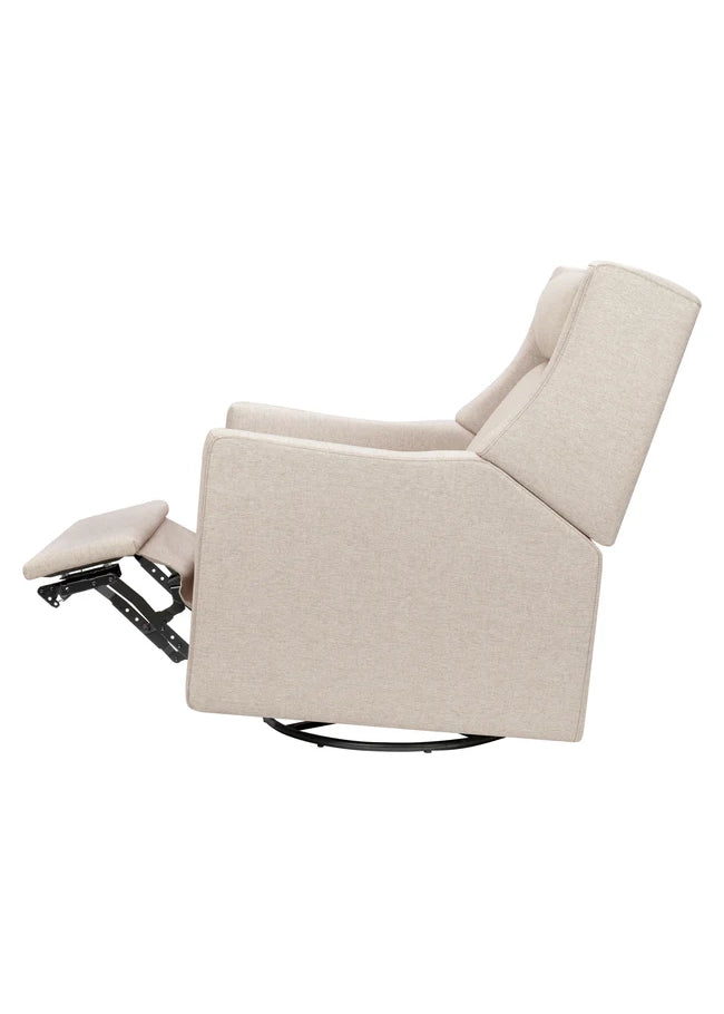 Beige recliner chair on a white background