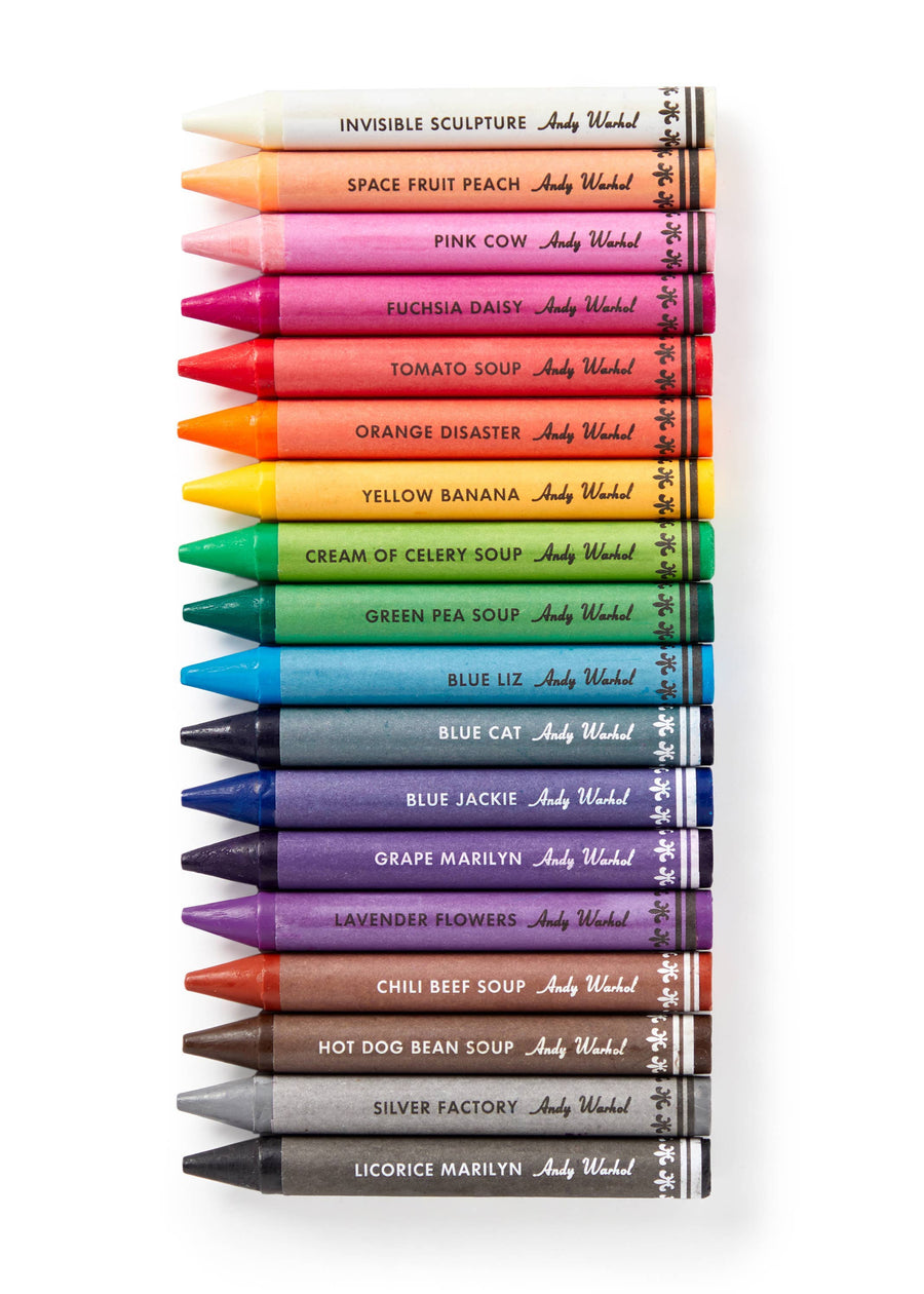 Andy Warhol Soup Can Crayons + Sharpener