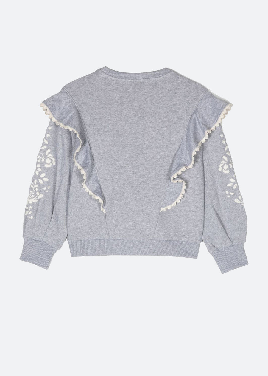 RUFFLED SWEATSHIRT