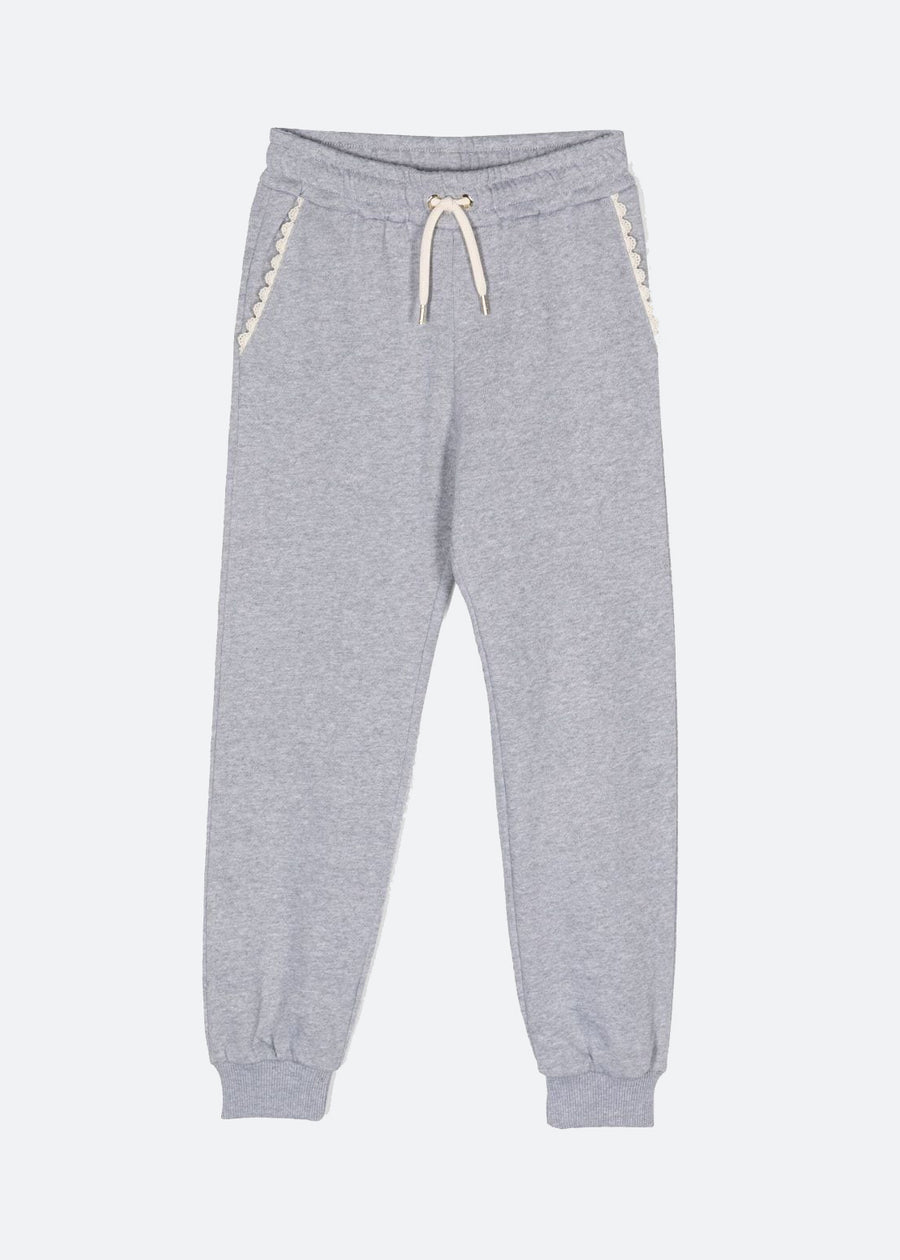 CROCHET TRIM JOGGERS