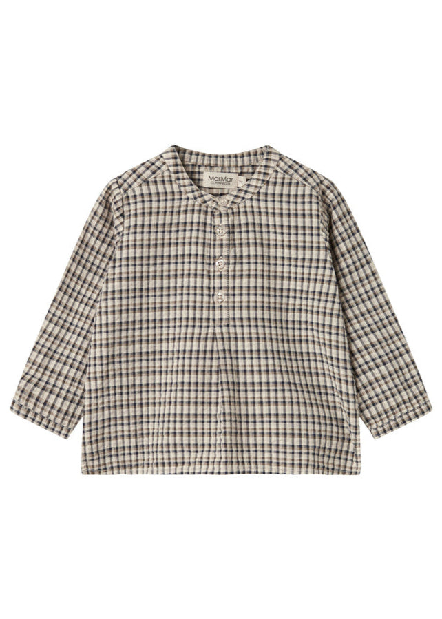 Checkered shirt on a white background