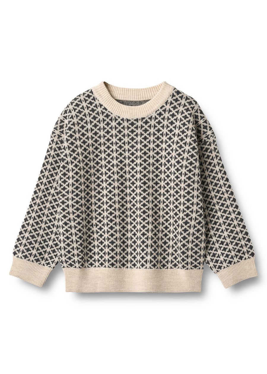 ELIAS JACQUARD SWEATER