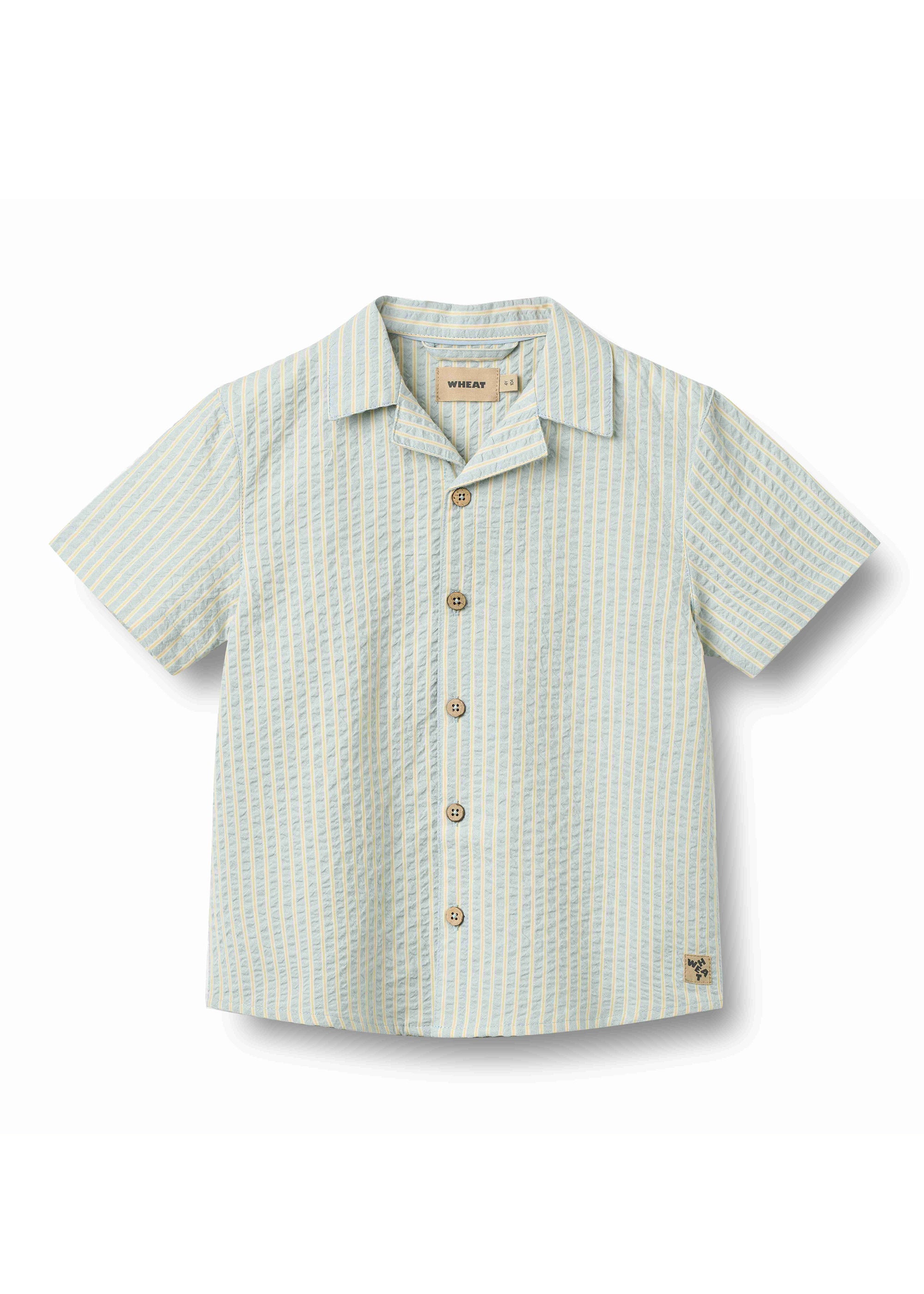 Green and white checkered shirt on a white background