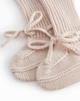 ABOOTIE KNIT BOOTIES - MISTY PINK