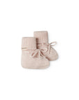 ABOOTIE KNIT BOOTIES - MISTY PINK