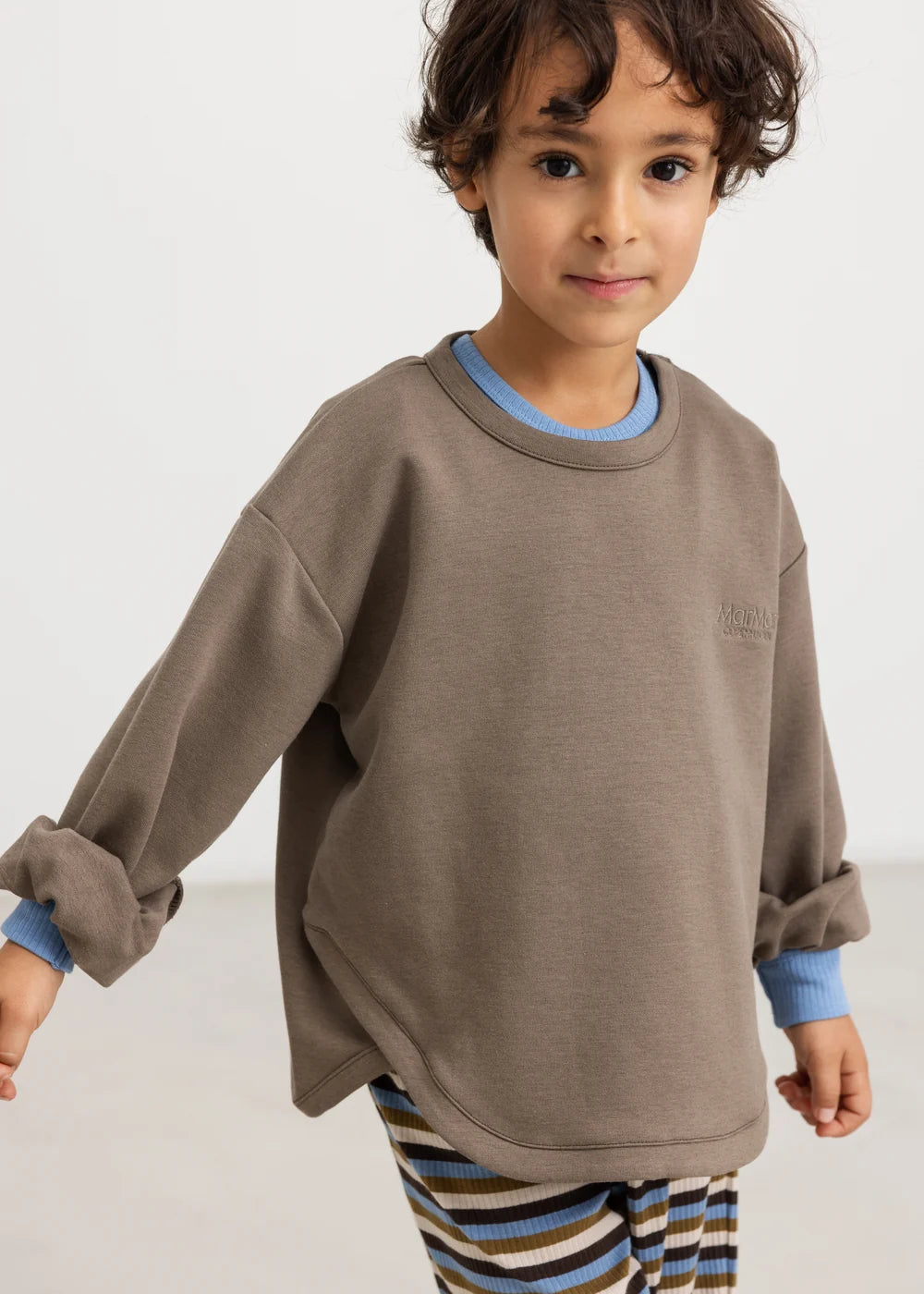 RIB MODAL TEE - BLUE HEAVEN