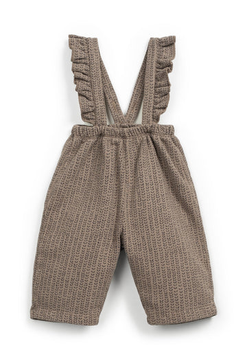 FLEECE SUSPENDER PANT