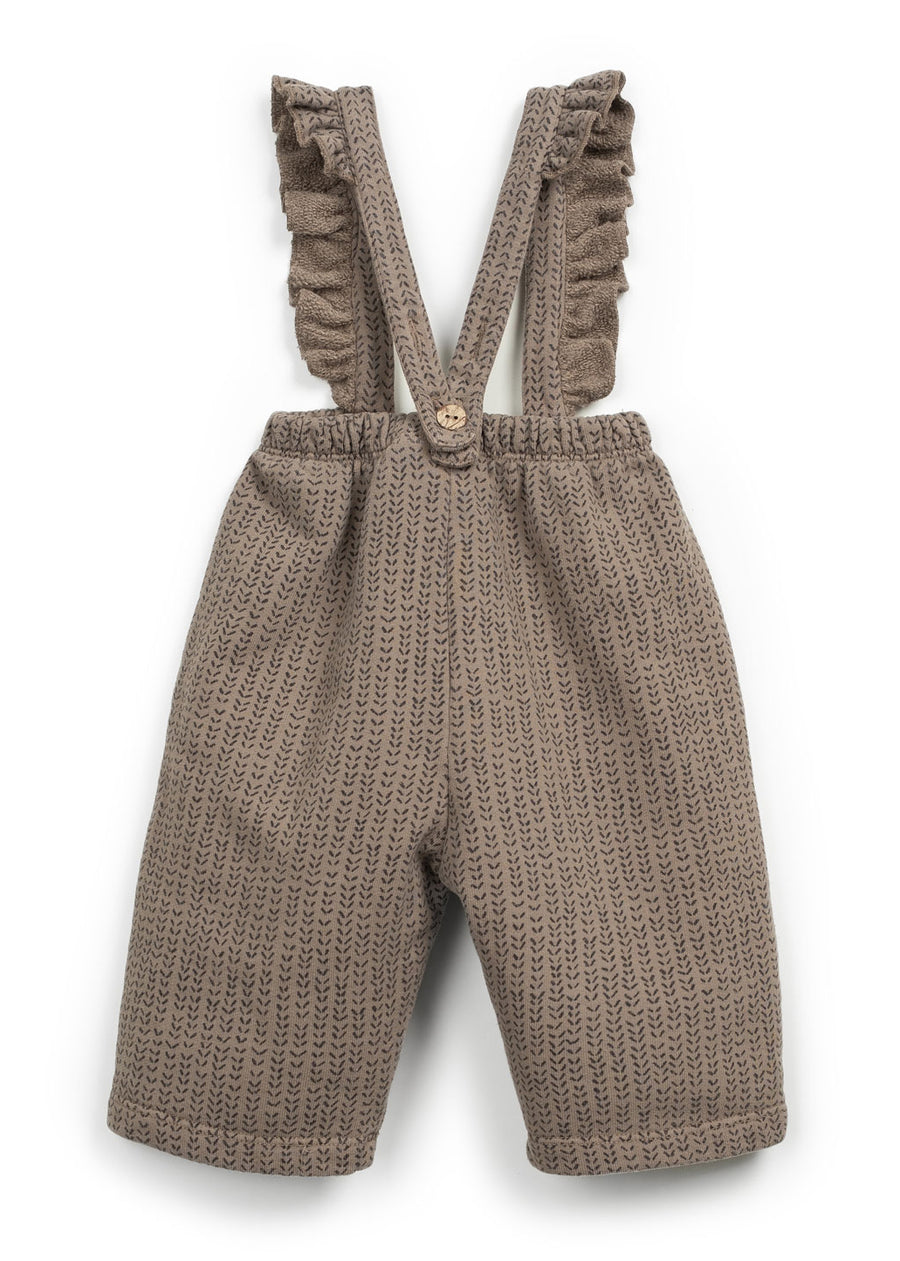 FLEECE SUSPENDER PANT