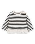 RUFFLE TRIM SWEATER